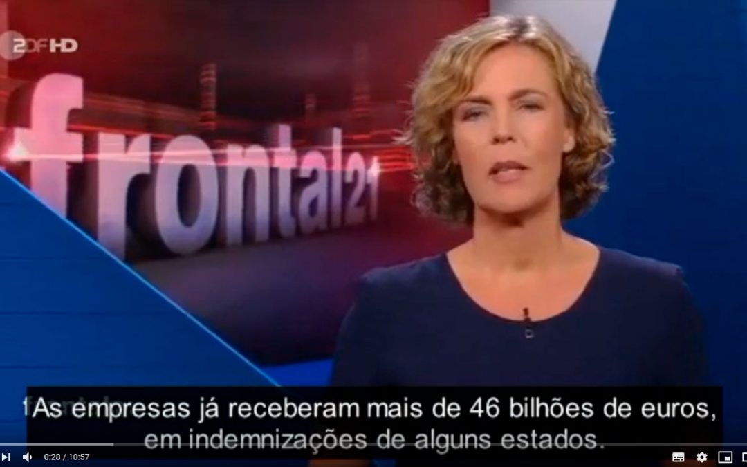 Reportagem televisiva sobre o TCE