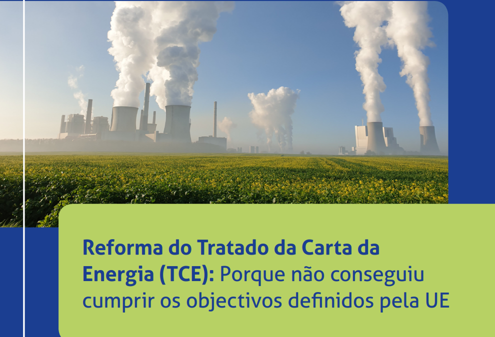 Publicação que analisa a situação da Reforma do Tratado da Carta da Energia