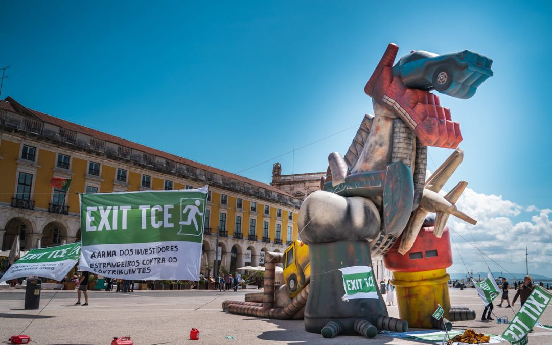 Acção “Stop Tratado da Carta da Energia, Stop TCE-Rex” em Lisboa