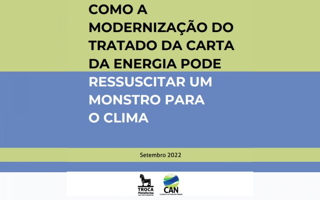 Publicação que analisa acordo preliminar sobre a modernização do Tratado da Carta da Energia (TCE)