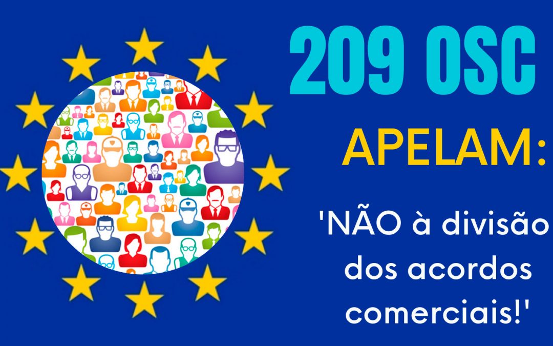 OSC dizem: Os acordos comerciais da UE não podem minar os direitos democráticos!