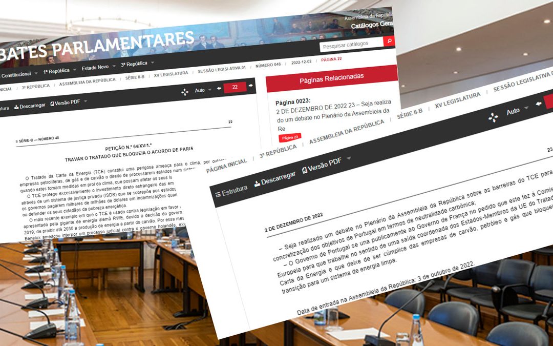 Petição da TROCA e ZERO em breve no Parlamento